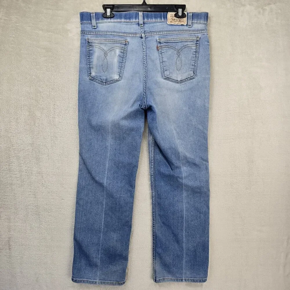 Vtg Levi's 541 Jeans Mens 38x29 (Fits 36x29) Blue Brown Tab Denim Relaxed 90s